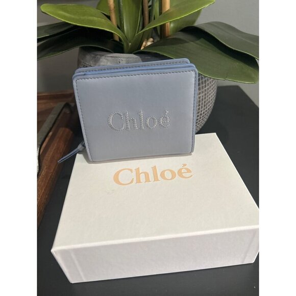 Chloe Sense Compact Wallet Card Holder Storm Blue - Picture 2 of 9